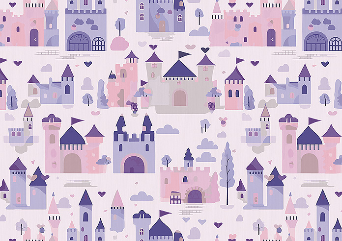 Magic Castle, Fairy Purple - Made to Measure Curtains - Image 8